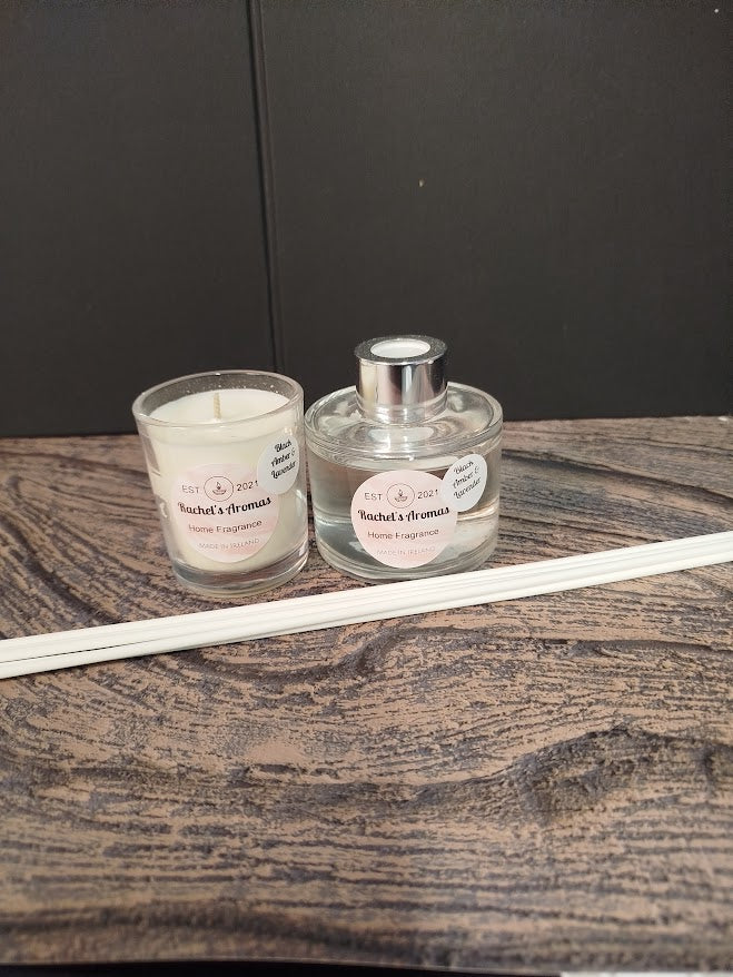 Candle and reed diffuser set.