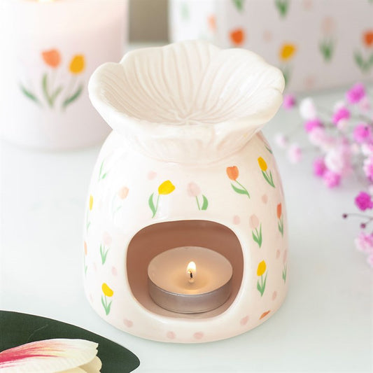 Tulip print Wax burner
